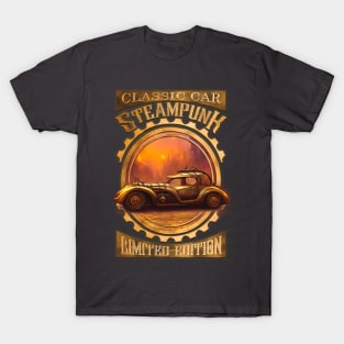 Classic, gothic and elegant steampunk car T-Shirt